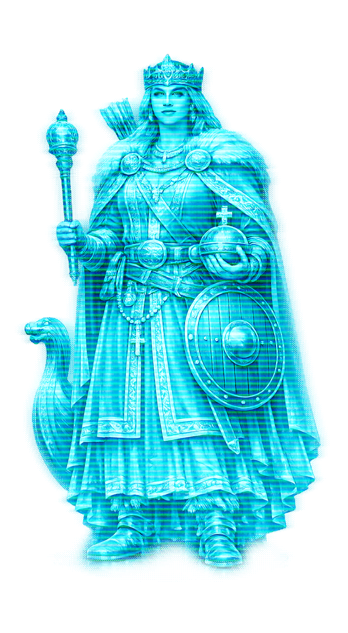 Queen Benedikta Ebbesdotter Hvide Hologram