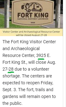 Fort King 92 28